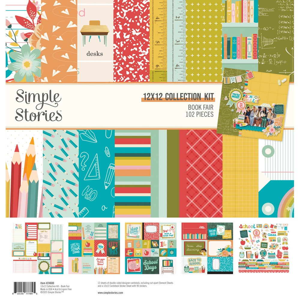 Simple Stories Collection Kit 12"X12-Book Fair