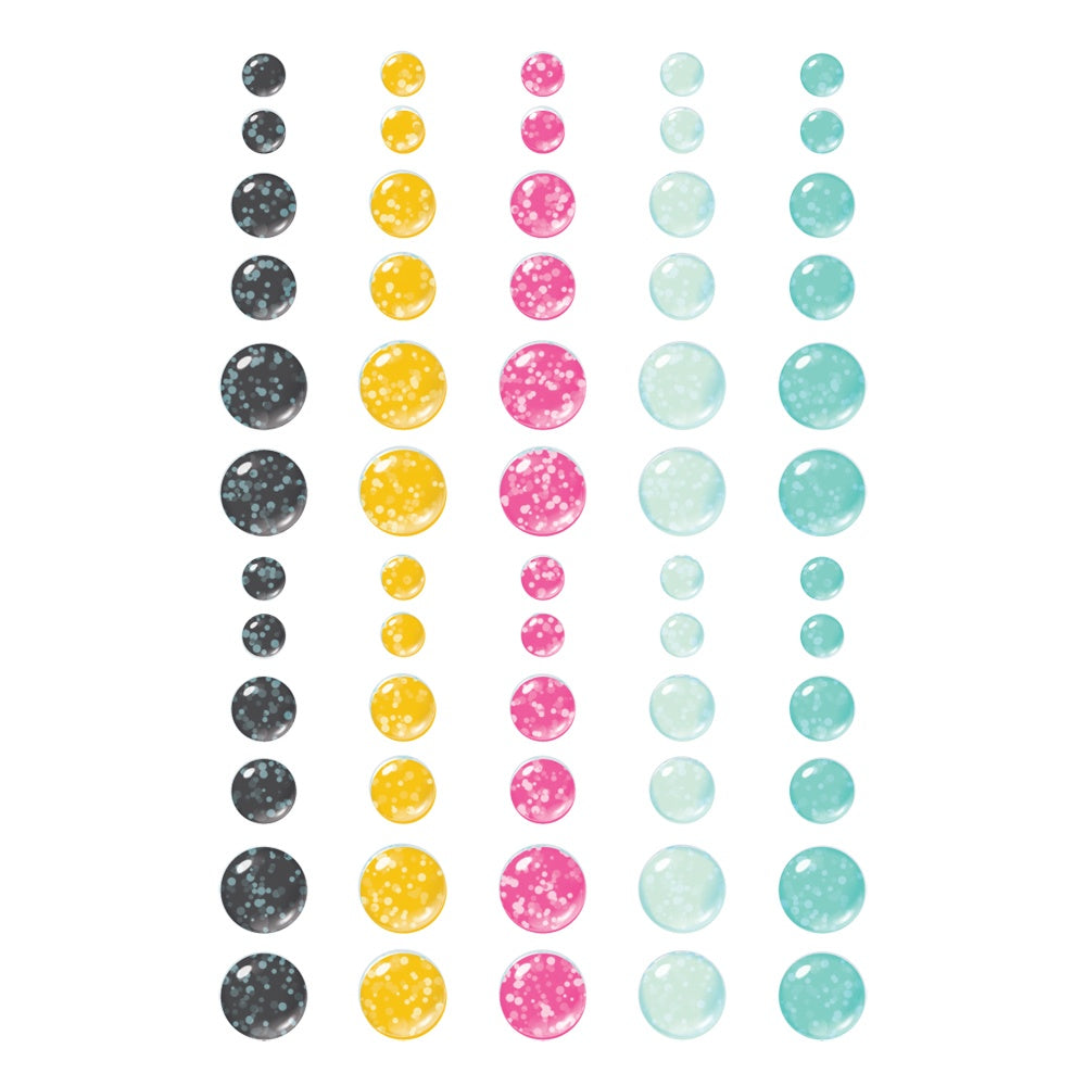 Crafty Babe Enamel Dots 60/Pkg-Crafty Babe