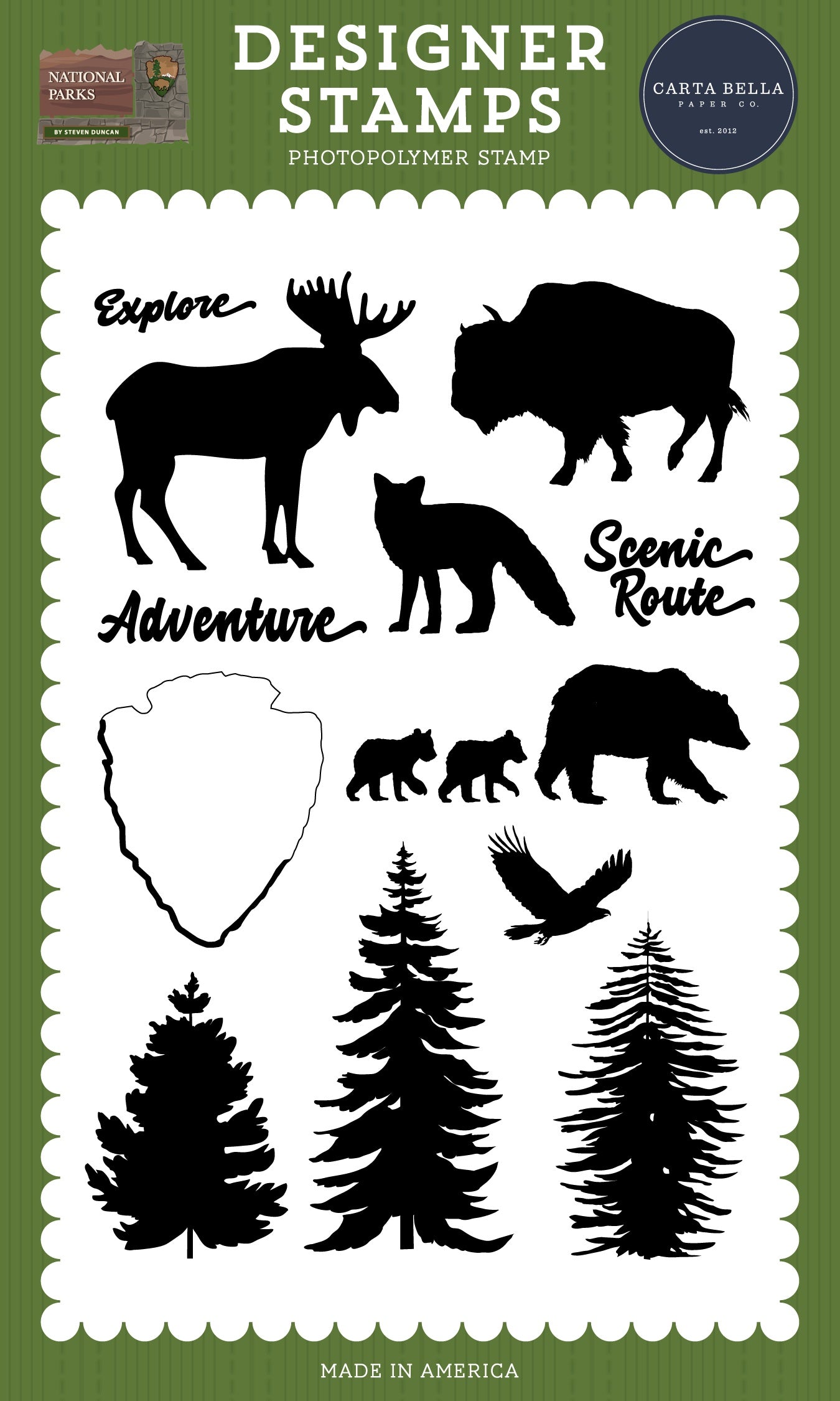 National Parks Stamp Set-Forest Finds