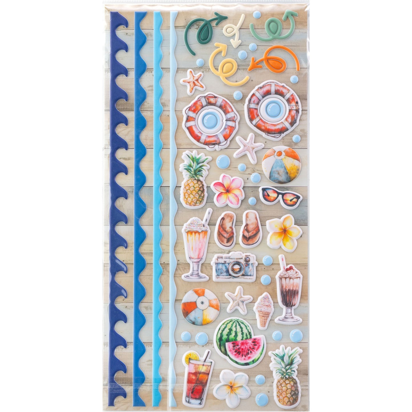 49 And Market Puffy Stickers-Beach Vibes