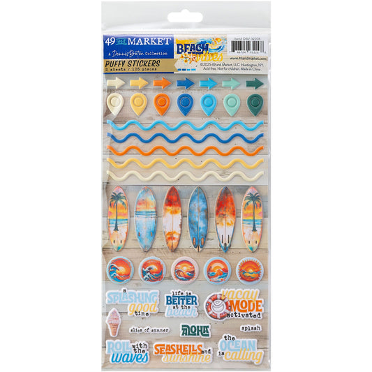 49 And Market Puffy Stickers-Beach Vibes