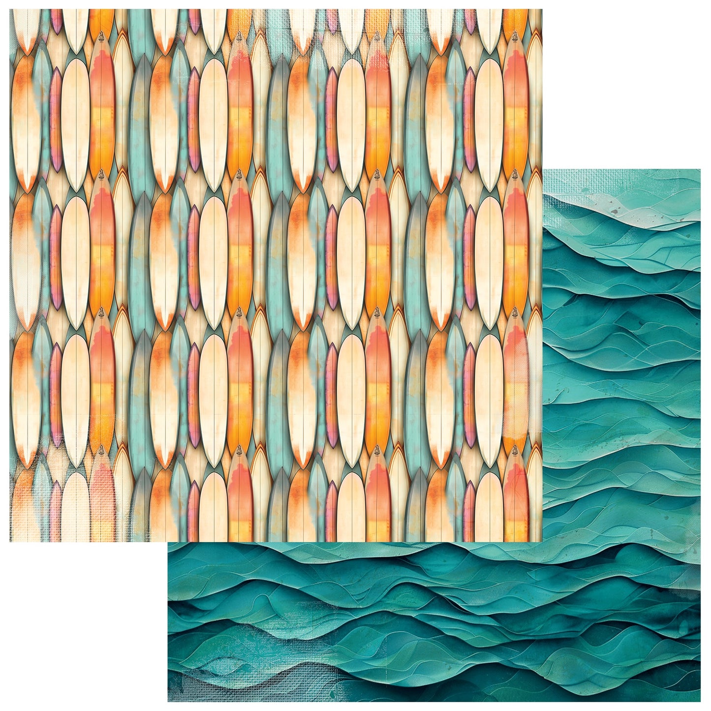Beach Vibes Double-Sided Cardstock 12"X12"-Shoreline