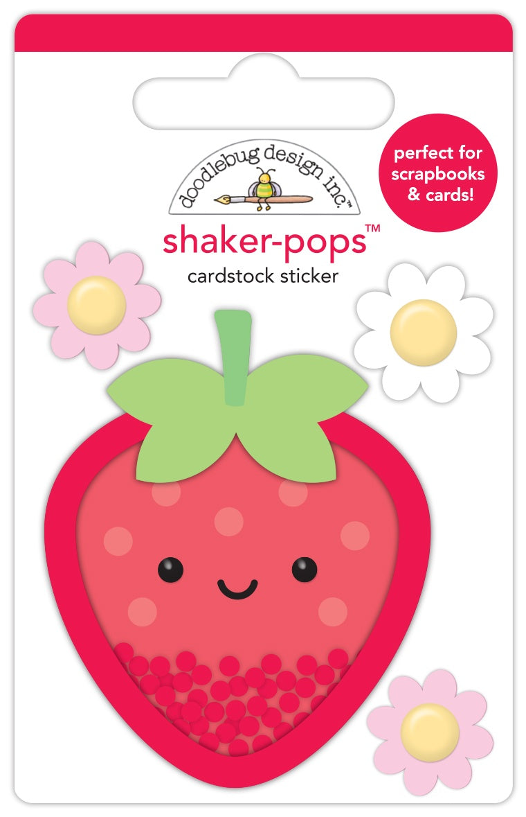 Doodlebug Shaker-Pops 3D Sticker-Berry Sweet