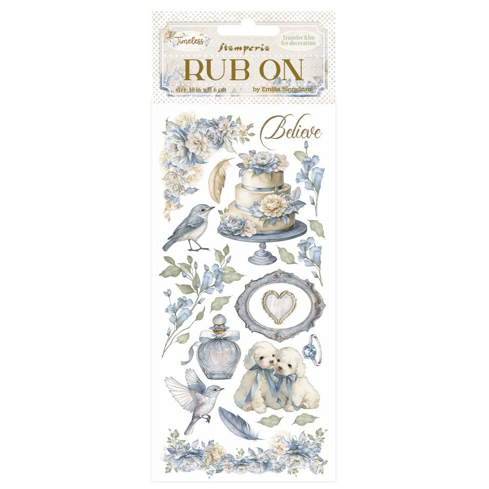 Stamperia Rub-On 4"X8.5"-Timeless Cake