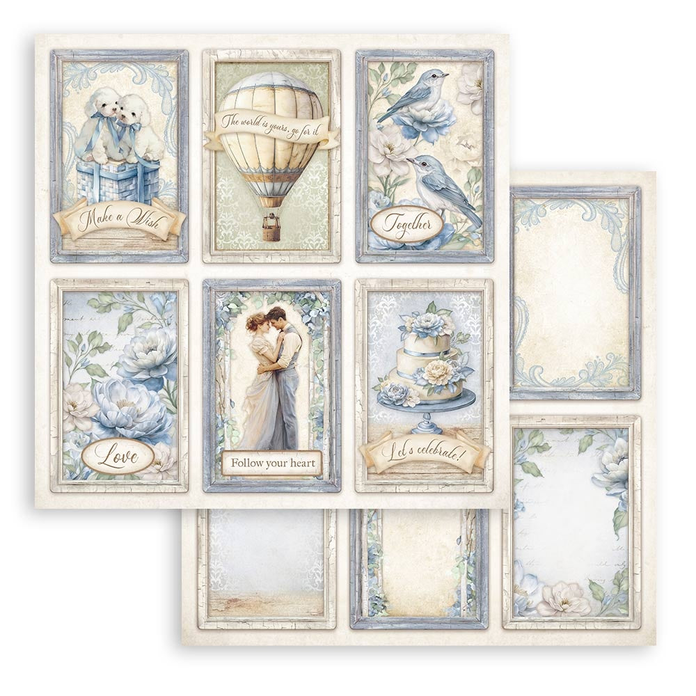 Stamperia Double-Sided Paper Pad 8"X8" 10/Pkg-Timeless