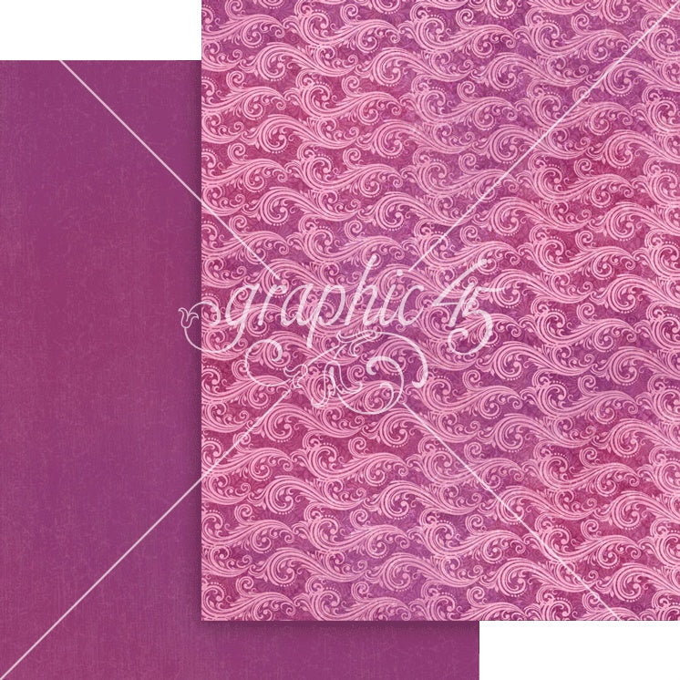Graphic 45 Patterns & Solids Collection Pack 8.5"X11"-Seas The Day