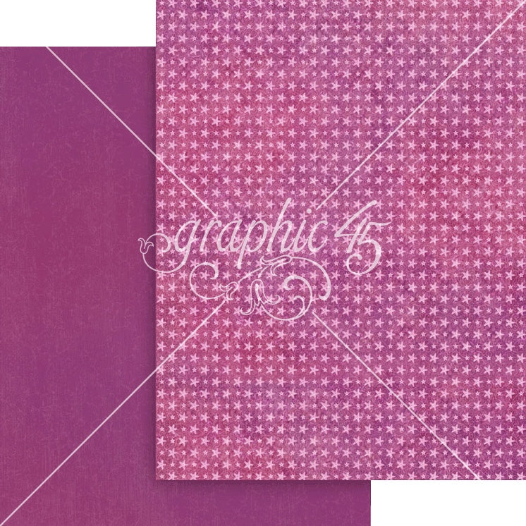 Graphic 45 Patterns & Solids Collection Pack 8.5"X11"-Seas The Day