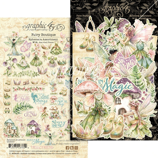 Graphic 45 Ephemera Set-Fairy Boutique
