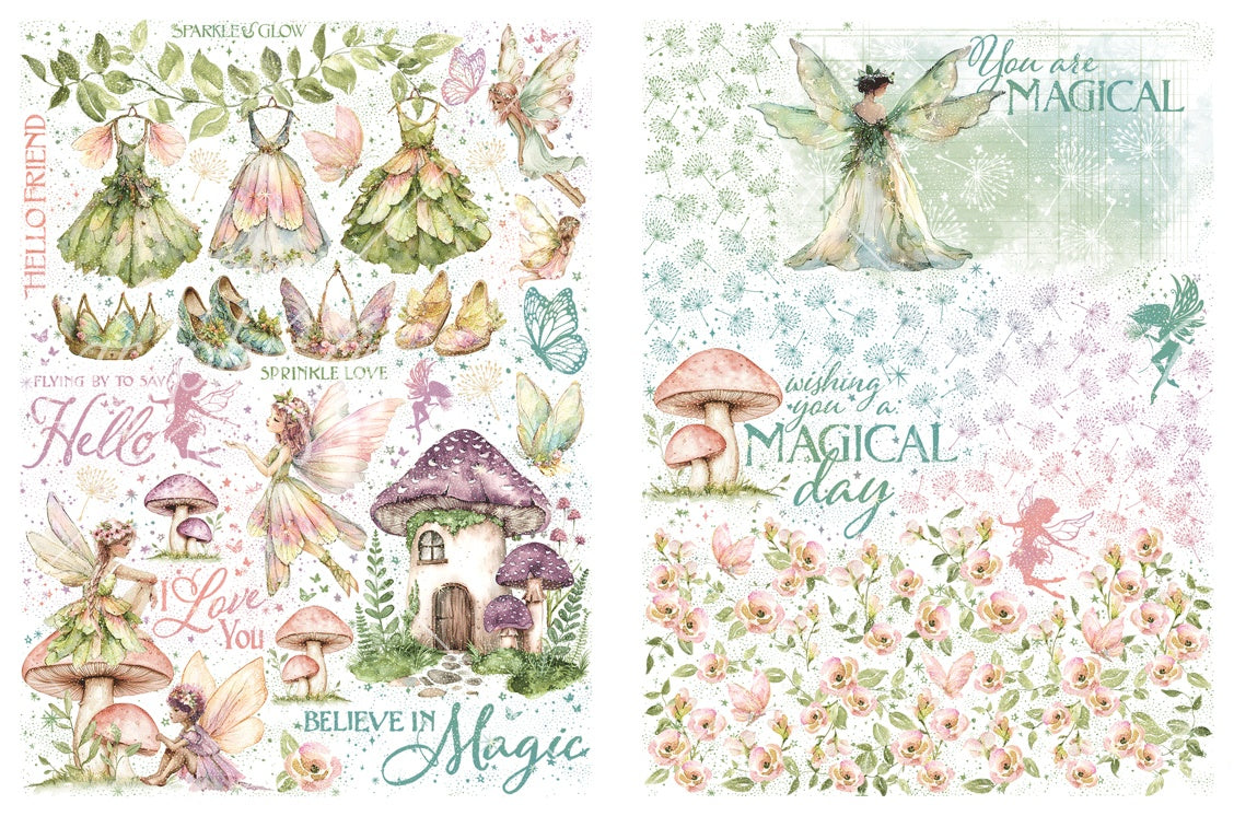 Graphic 45 Rub-On Transfers-Fairy Boutique