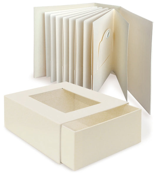 Graphic 45 Staples ATC Album With Matchbook Box-Ivory