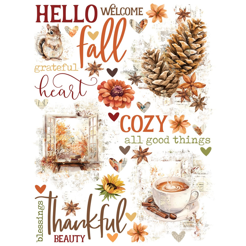 Simple Stories Rub-Ons-Simple Vintage Autumn Breeze