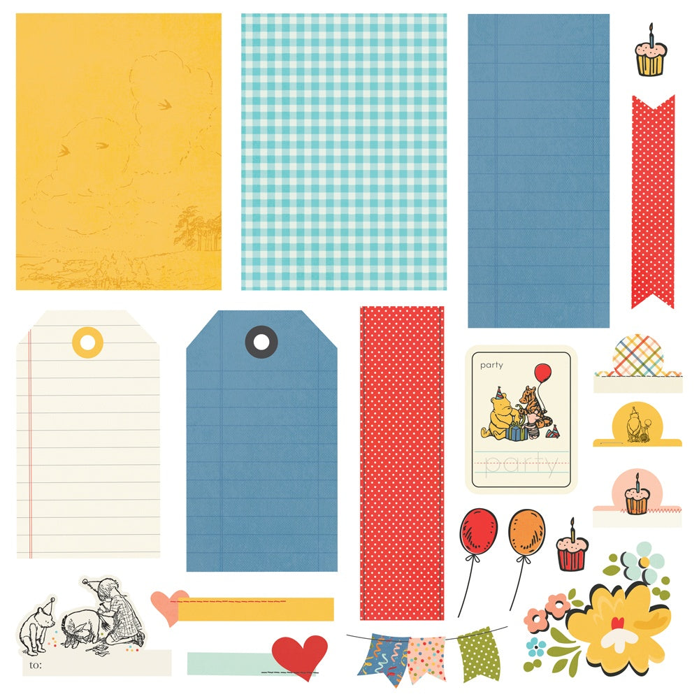 Simple Stories Simple Cards Card Kit-Say Cheese Classic Pooh Birthday