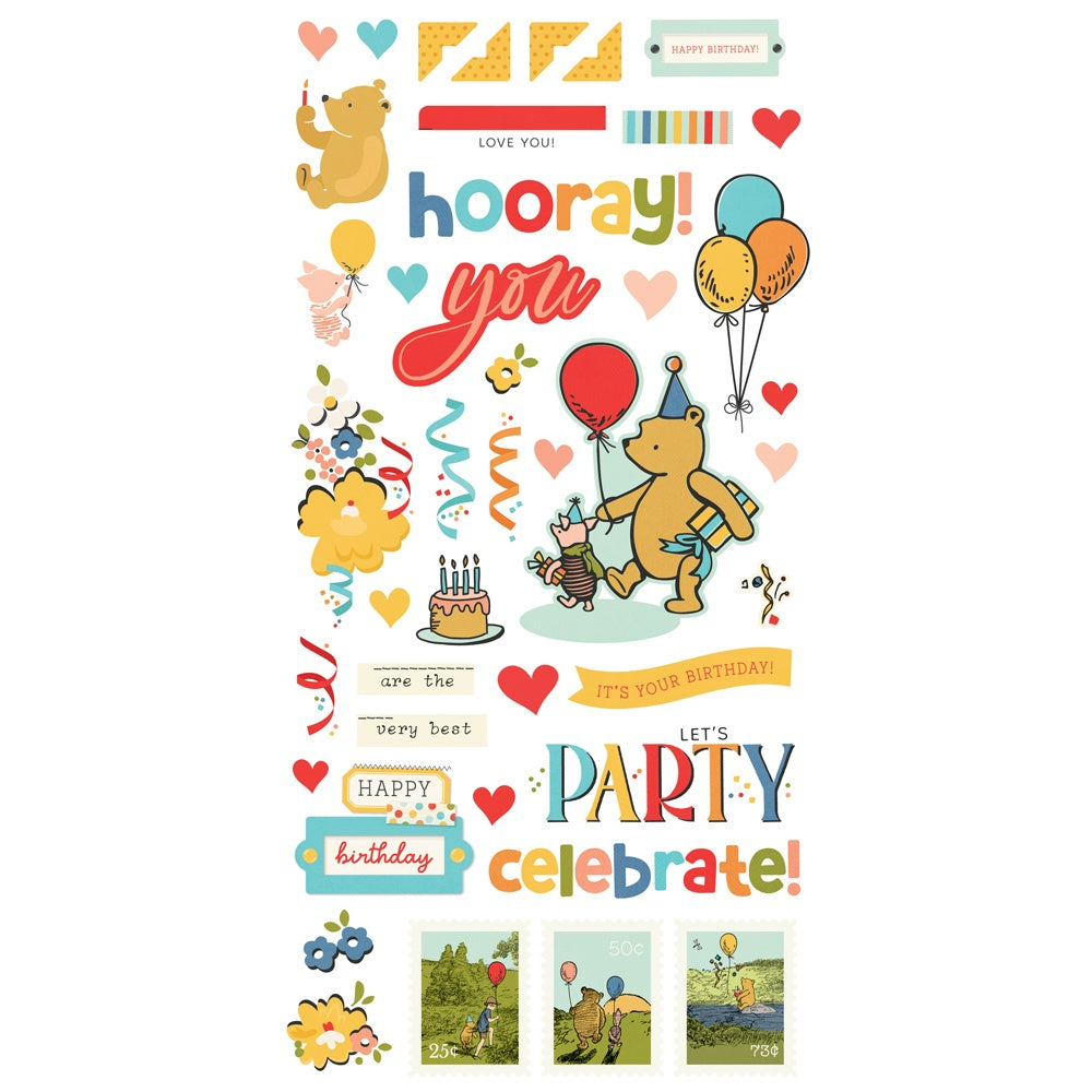 Simple Stories Simple Cards Card Kit-Say Cheese Classic Pooh Birthday