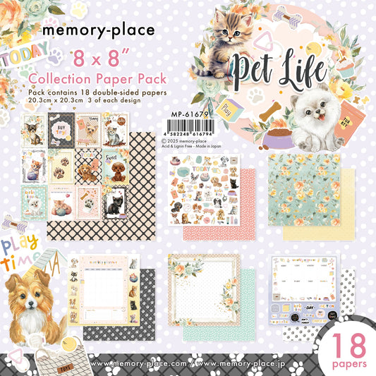 Memory Place Double-Sided Collection Pack 8"X8"-Pet Life