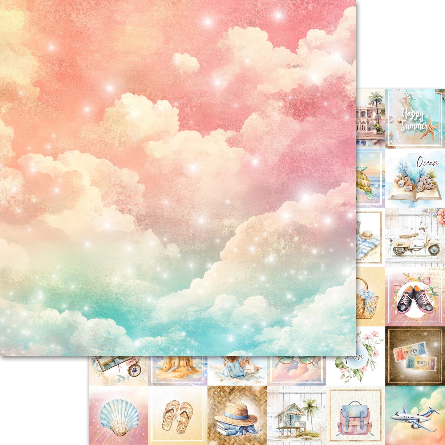 Memory Place Collection Pack 12"X12"-Sunkissed Summer