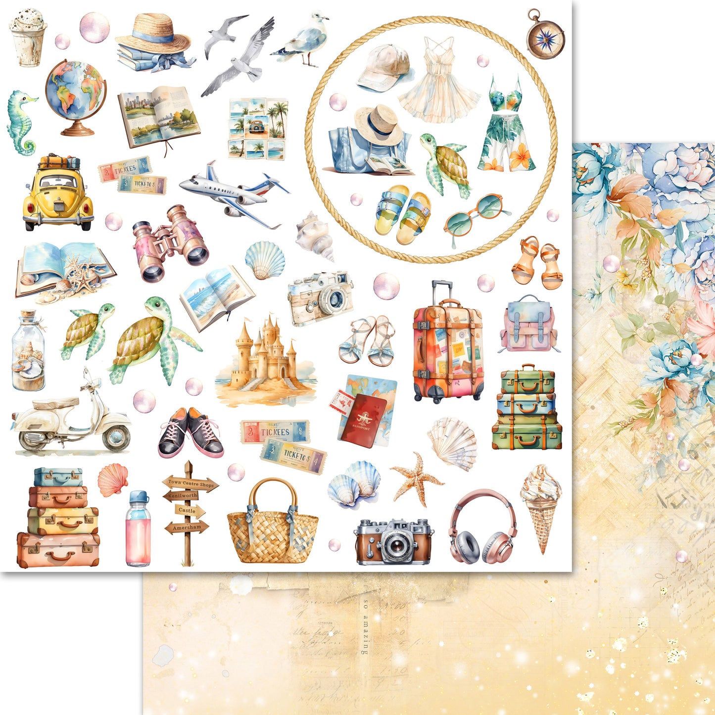 Memory Place Collection Pack 12"X12"-Sunkissed Summer
