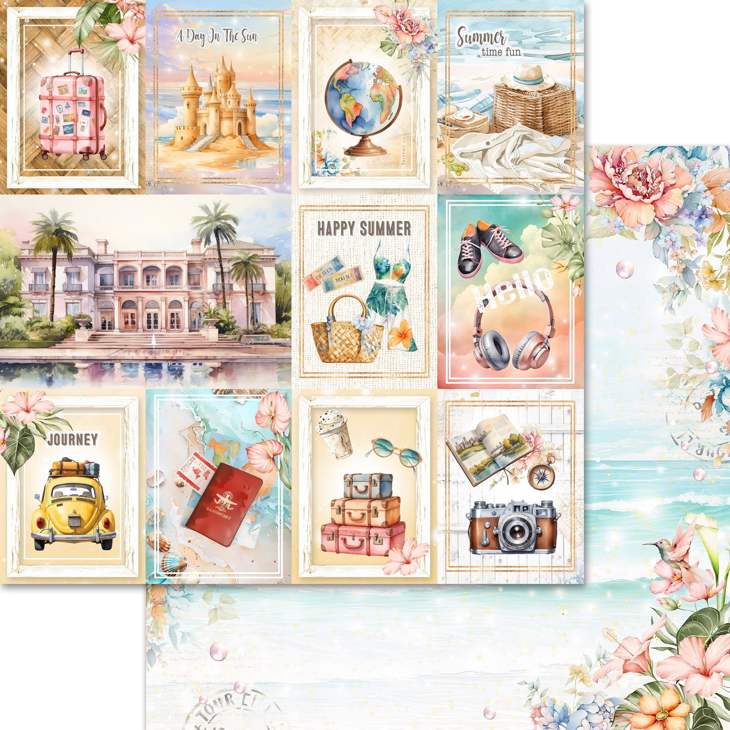 Memory Place Collection Pack 12"X12"-Sunkissed Summer