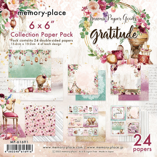 Memory Place Collection Pack 6"X6"-Gratitude