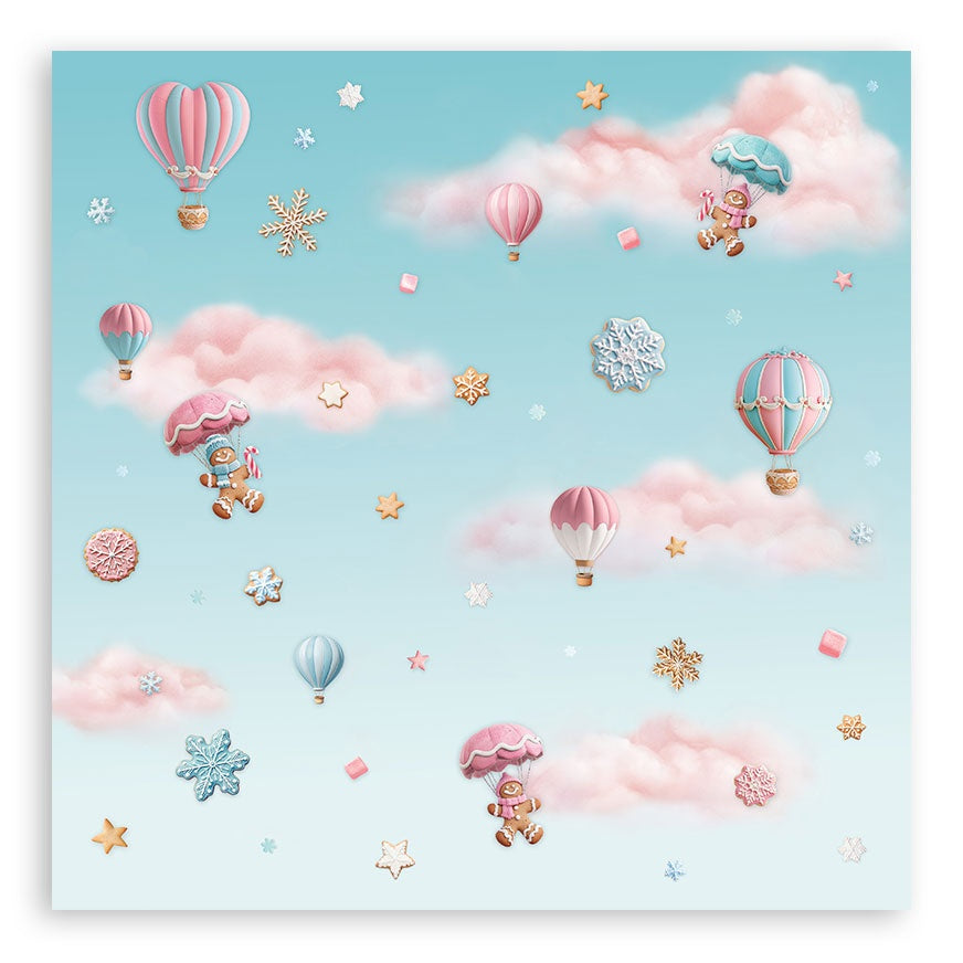 Stamperia Single-Sided Paper Pad 12"x12" 22/Pkg-Candy Christmas