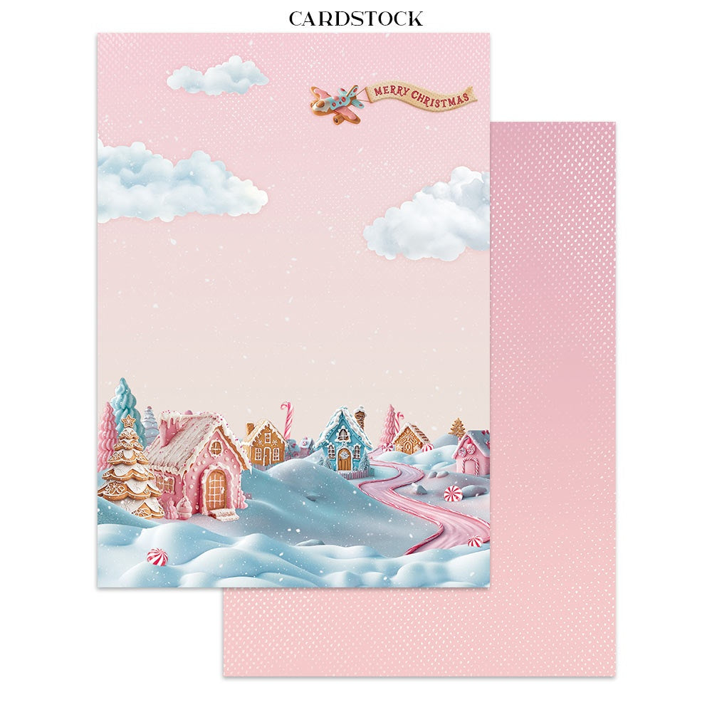 Stamperia Junk Journal Stickers, Cut-outs And Backgrounds-Candy Christmas
