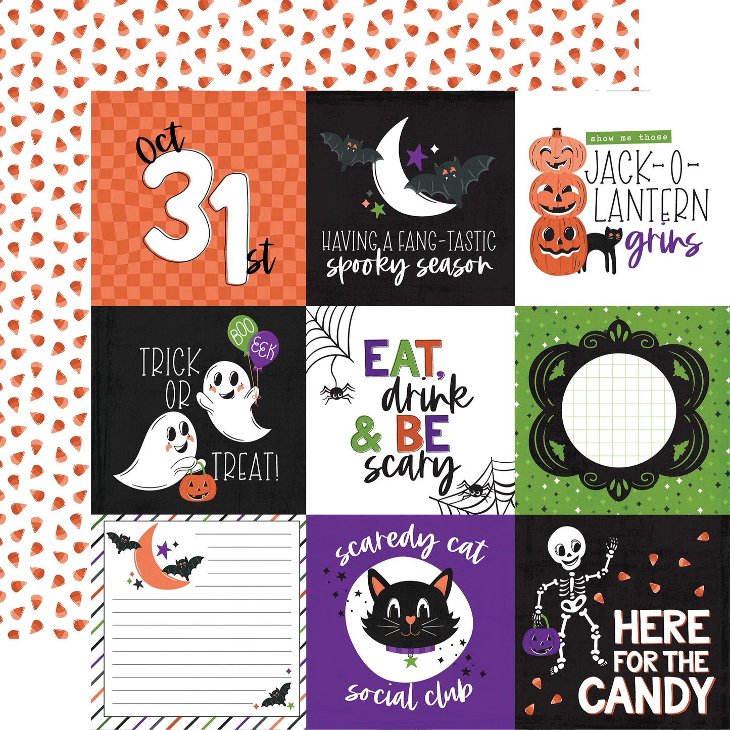 Ghosts And Goblins Double-Sided Cardstock 12"X12"
