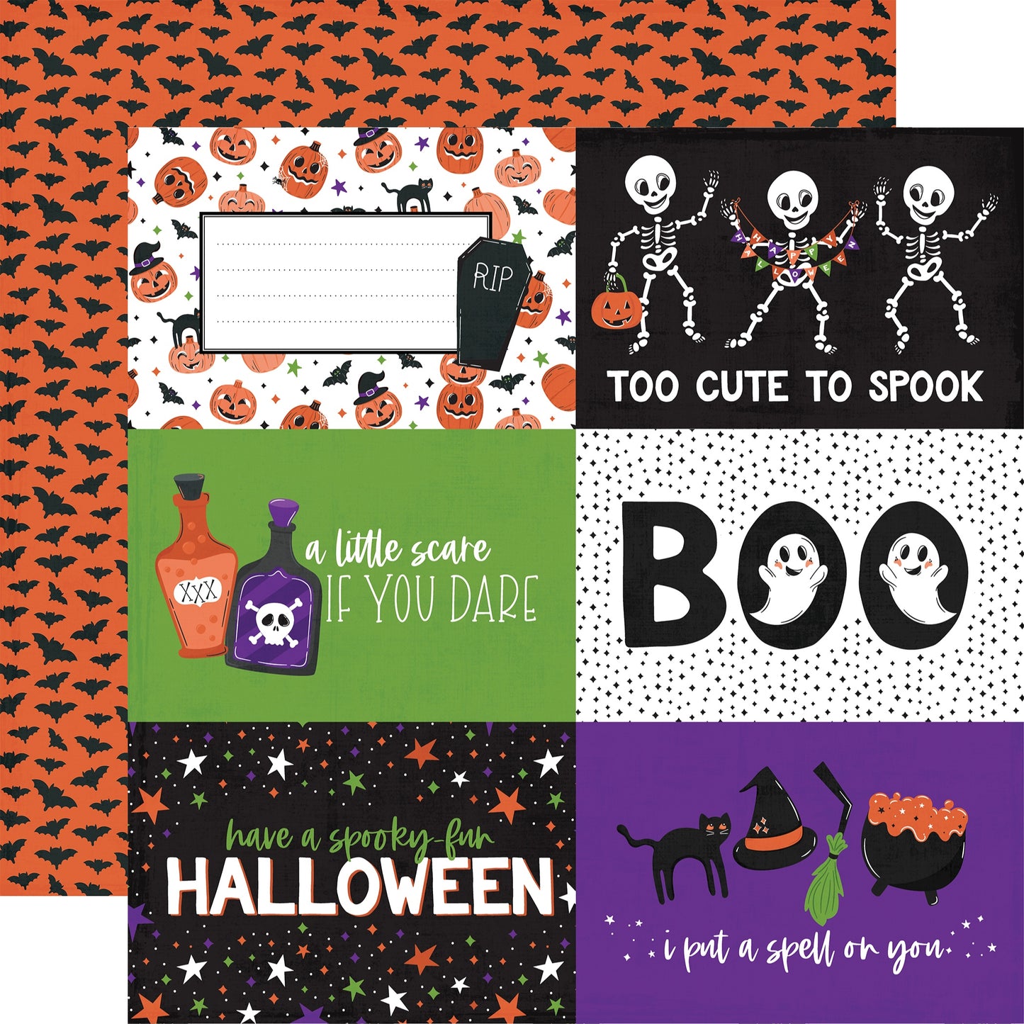 Ghosts And Goblins Double-Sided Cardstock 12"X12"