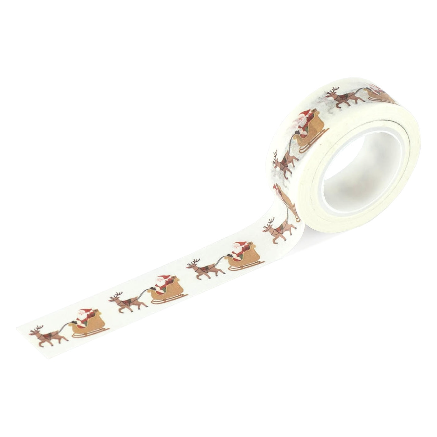 Christmas Village Washi Tape-Santa's Sleigh And Reindeer