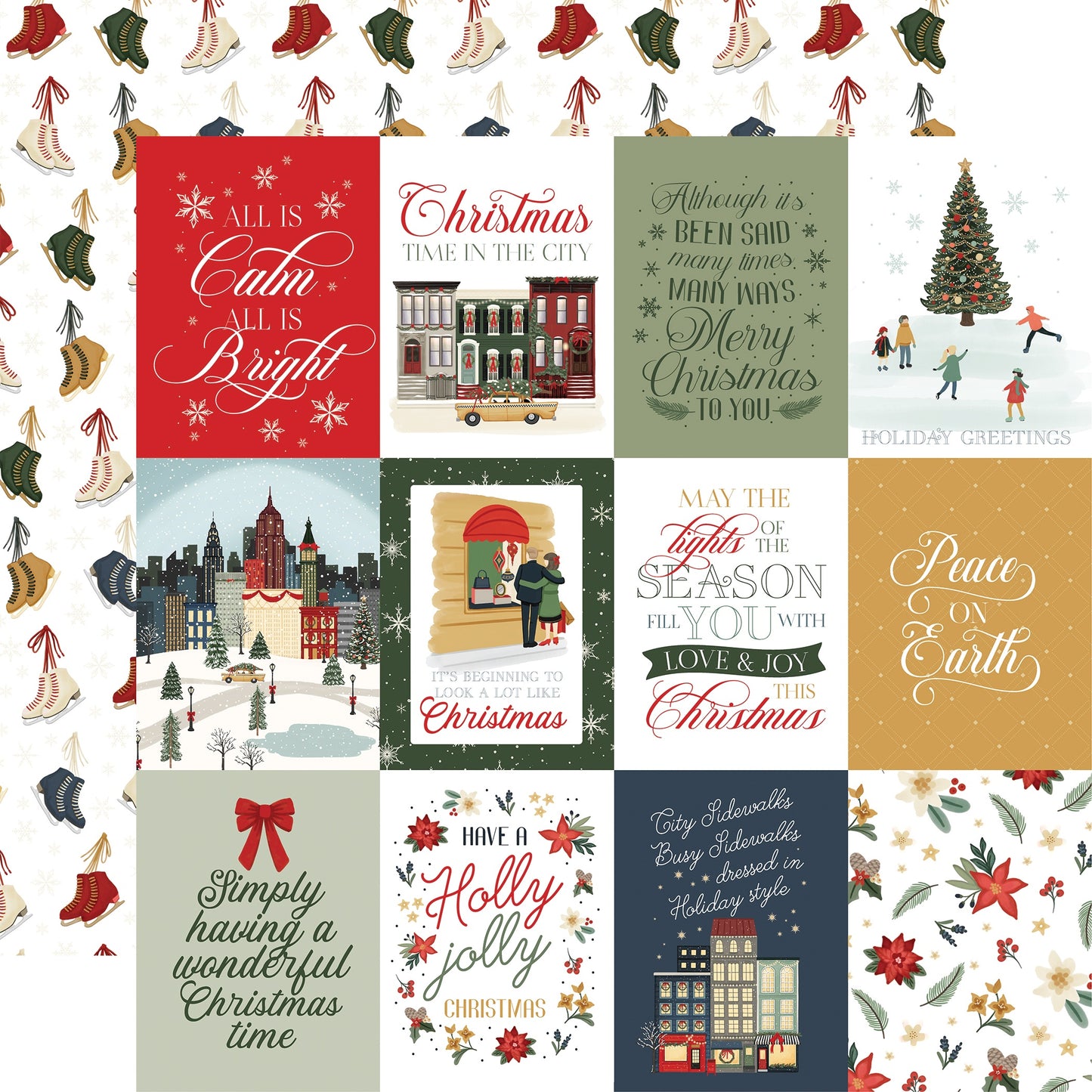 Christmas In The City Double-Sided Cardstock 12"X12"