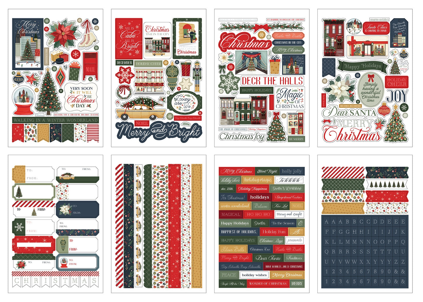 Carta Bella Sticker Book-Christmas In The City