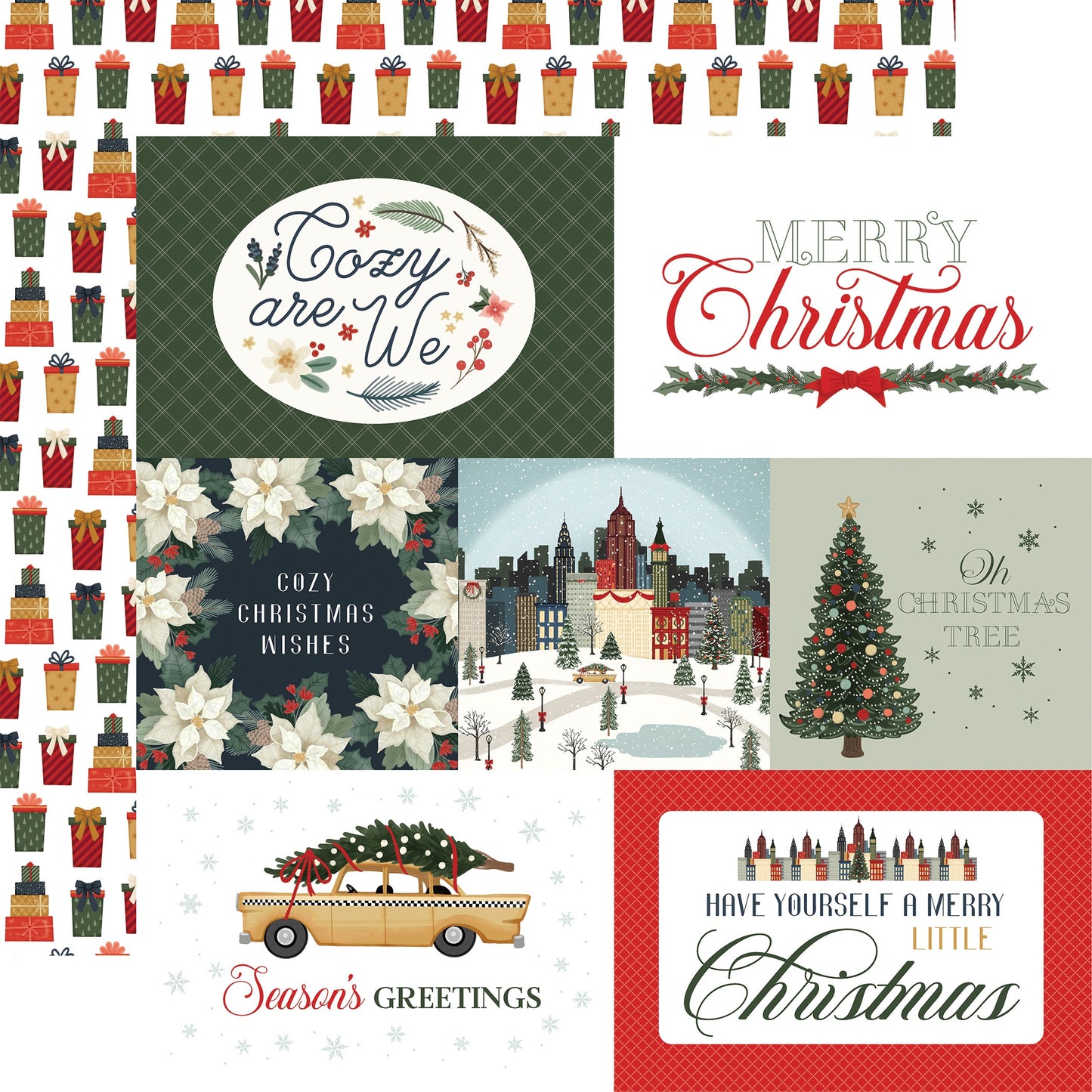Christmas In The City Double-Sided Cardstock 12"X12"