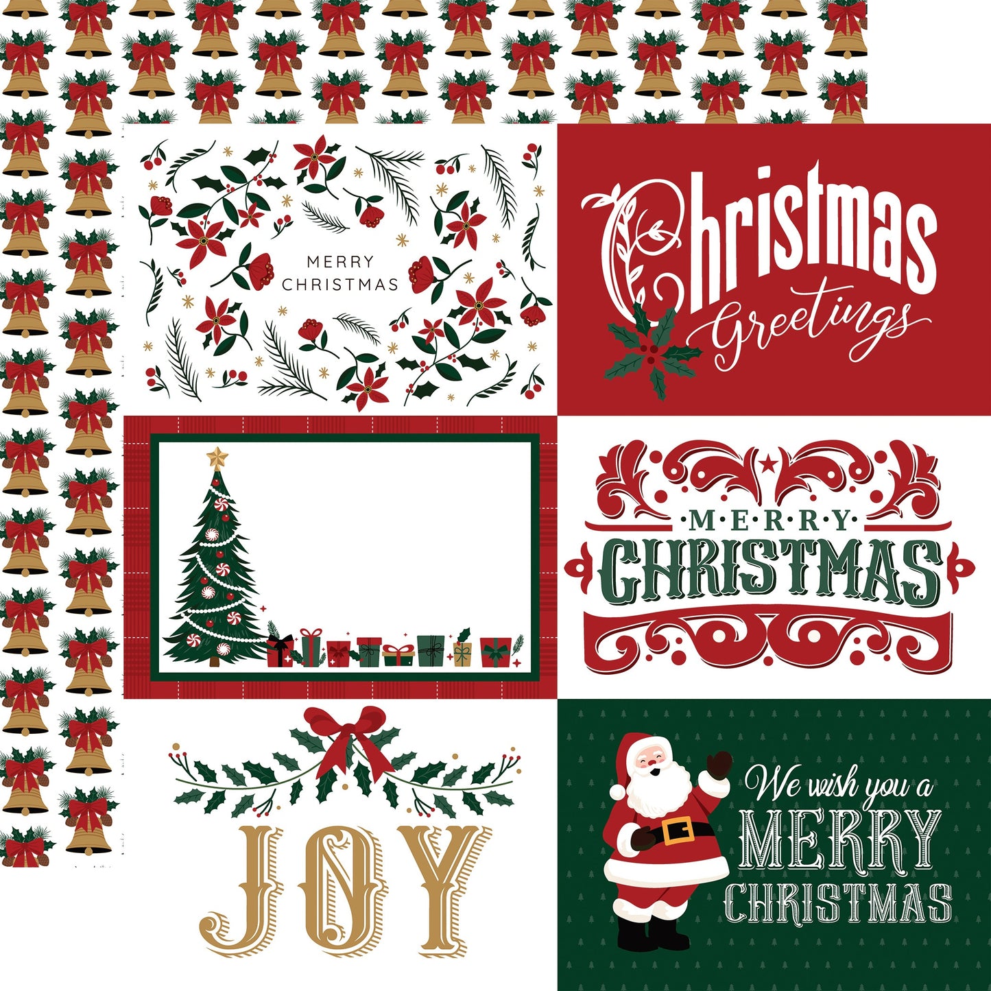 Santa Claus Double-Sided Cardstock 12"X12"