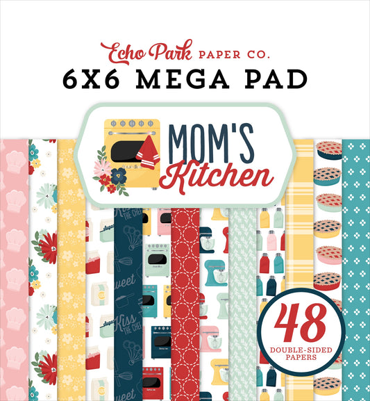 Echo Park Double-Sided Cardmakers Mega Pad 6"X6"-Mom's Kitchen