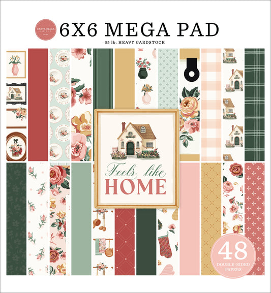 Carta Bella Double-Sided Cardmakers Mega Paper Pad 6"X6"-Feels Like Home