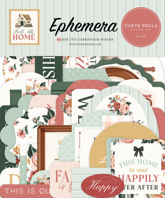 Carta Bella Cardstock Ephemera-Icons, Feels Like Home