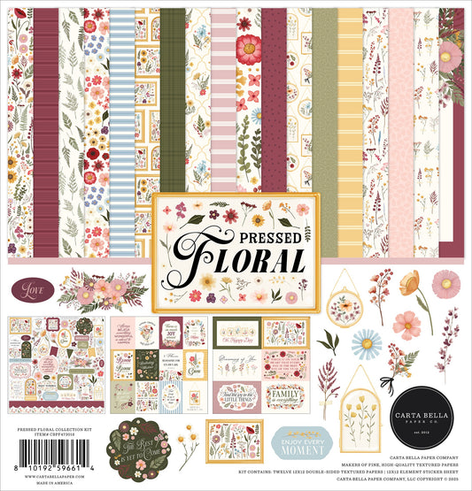 Carta Bella Collection Kit 12"X12"-Pressed Floral
