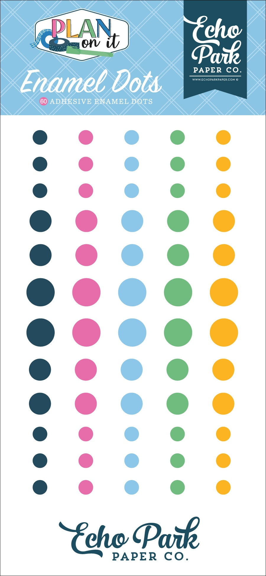 Echo Park Adhesive Enamel Dots-Plan On It