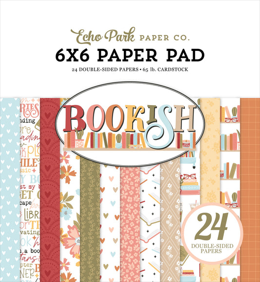 Echo Park Double-Sided Paper Pad 6"X6"-Bookish