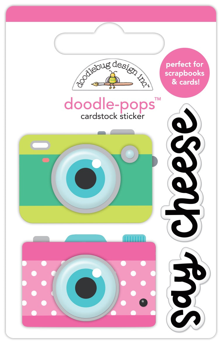 Doodlebug Doodle-Pops 3D Sticker-Photo Op, Summer Fun