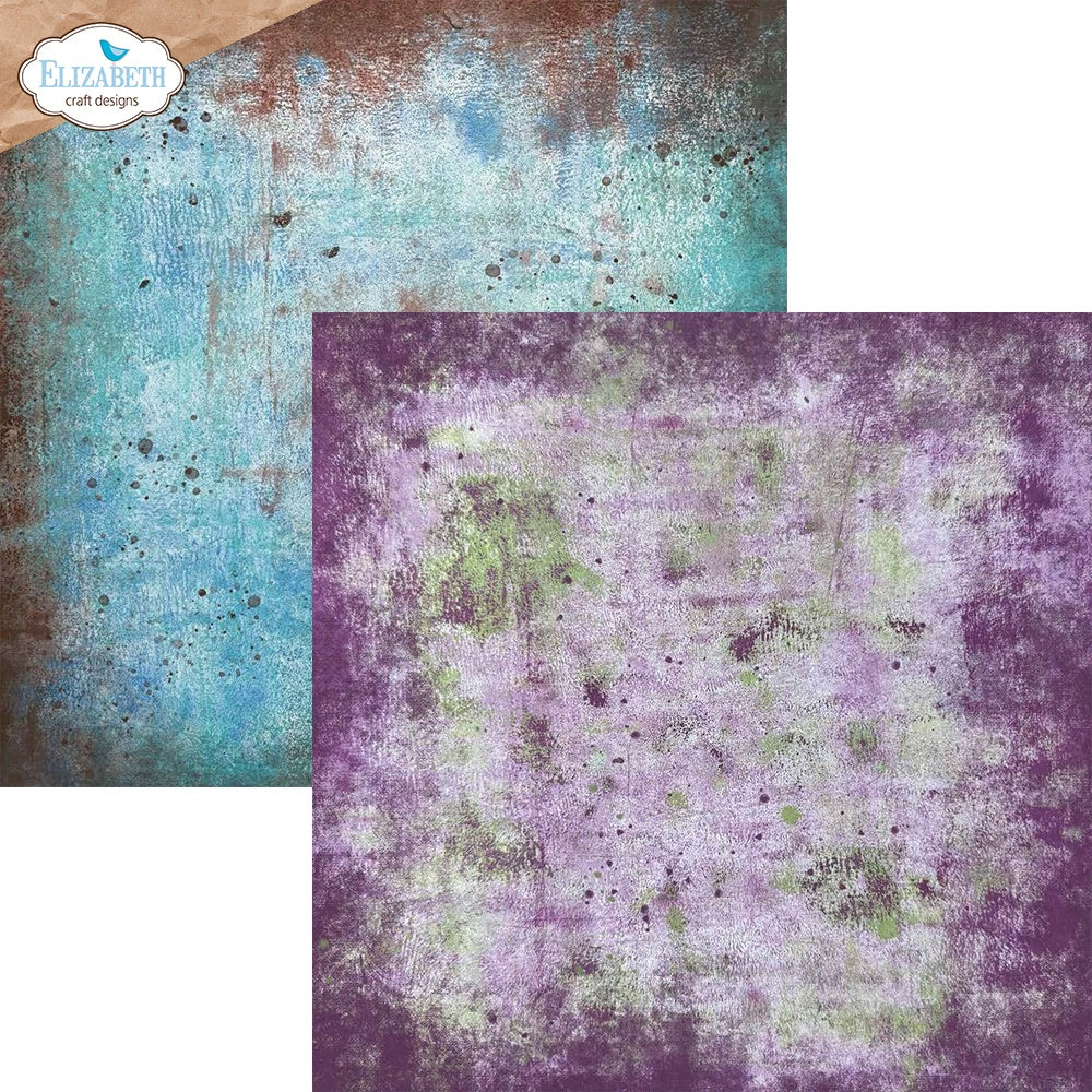 Elizabeth Craft Double-Sided Cardstock Pack 12"X12"-Backgrounds Volume 2