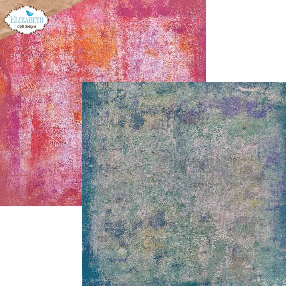 Elizabeth Craft Double-Sided Cardstock Pack 12"X12"-Backgrounds Volume 2