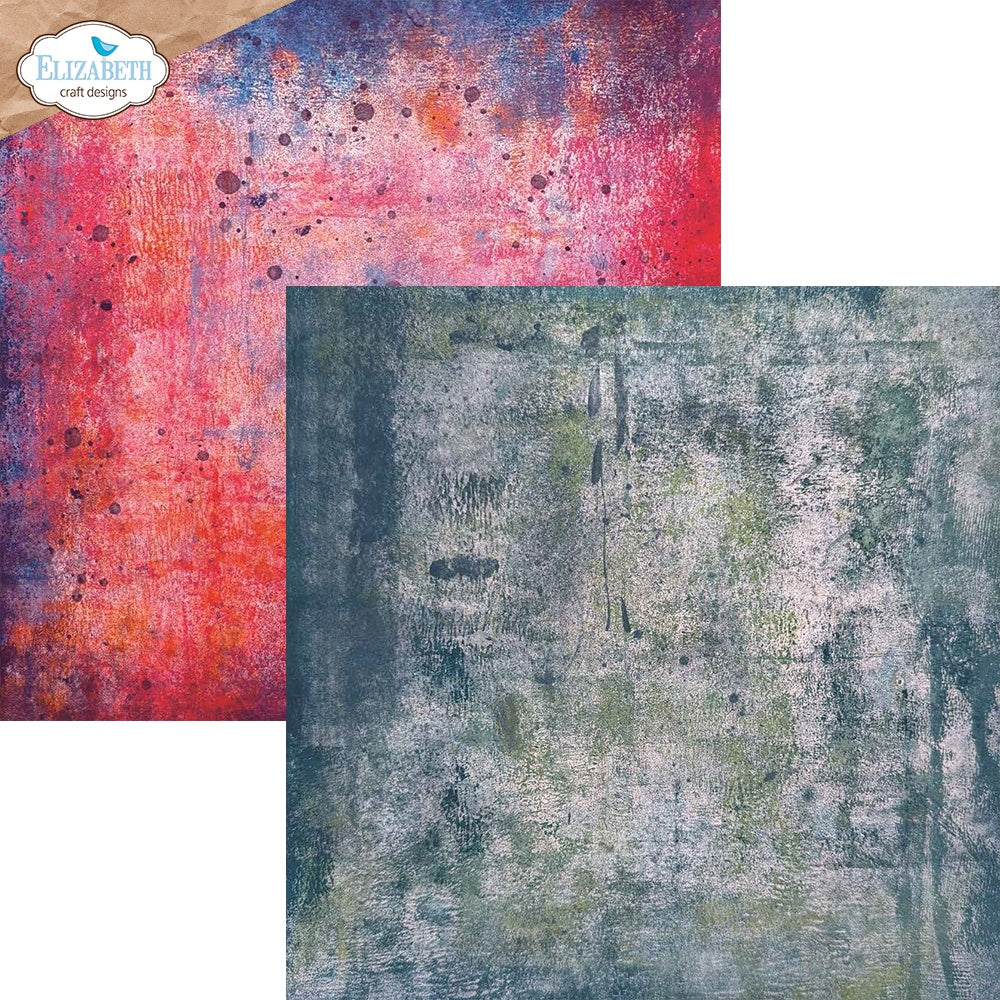 Elizabeth Craft Double-Sided Cardstock Pack 12"X12"-Backgrounds Volume 2