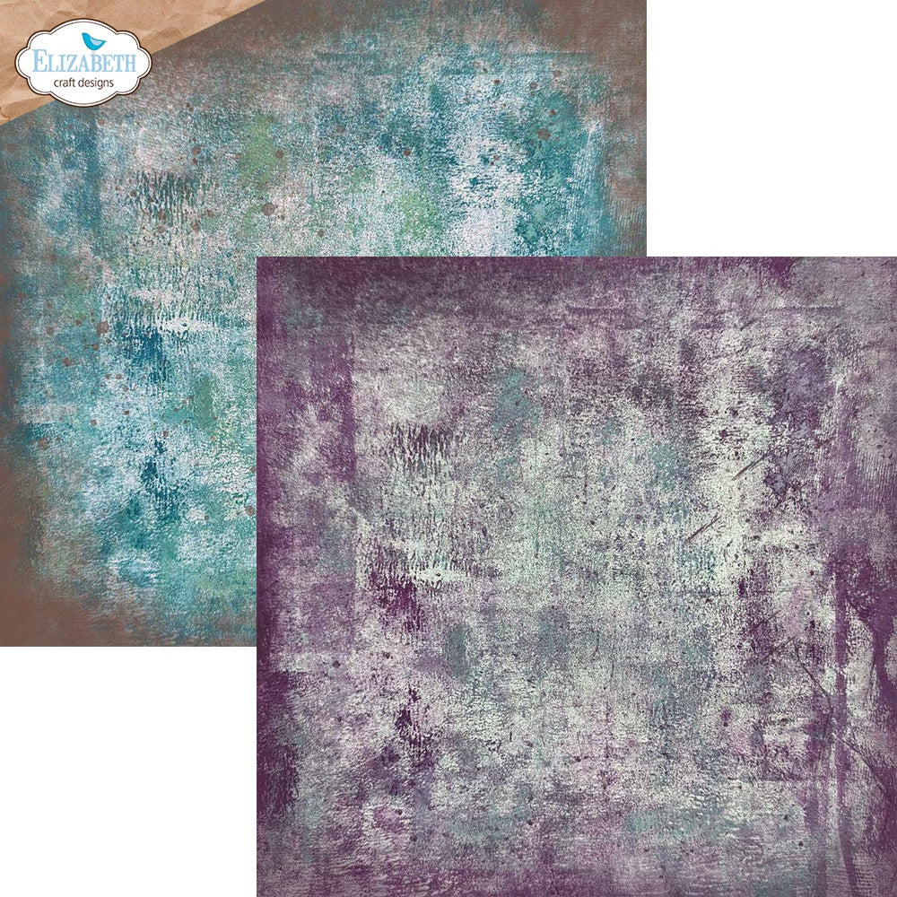 Elizabeth Craft Double-Sided Cardstock Pack 12"X12"-Backgrounds Volume 2