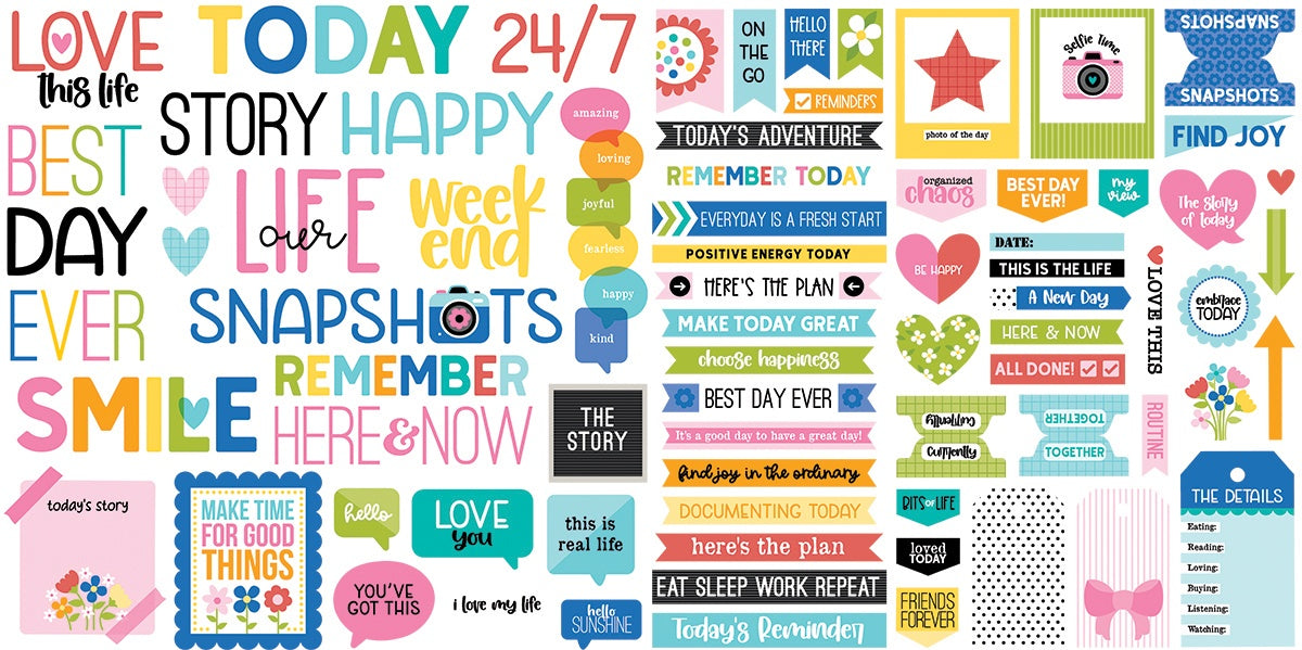 Bella Blvd Cardstock Ephemera-Words, Documented