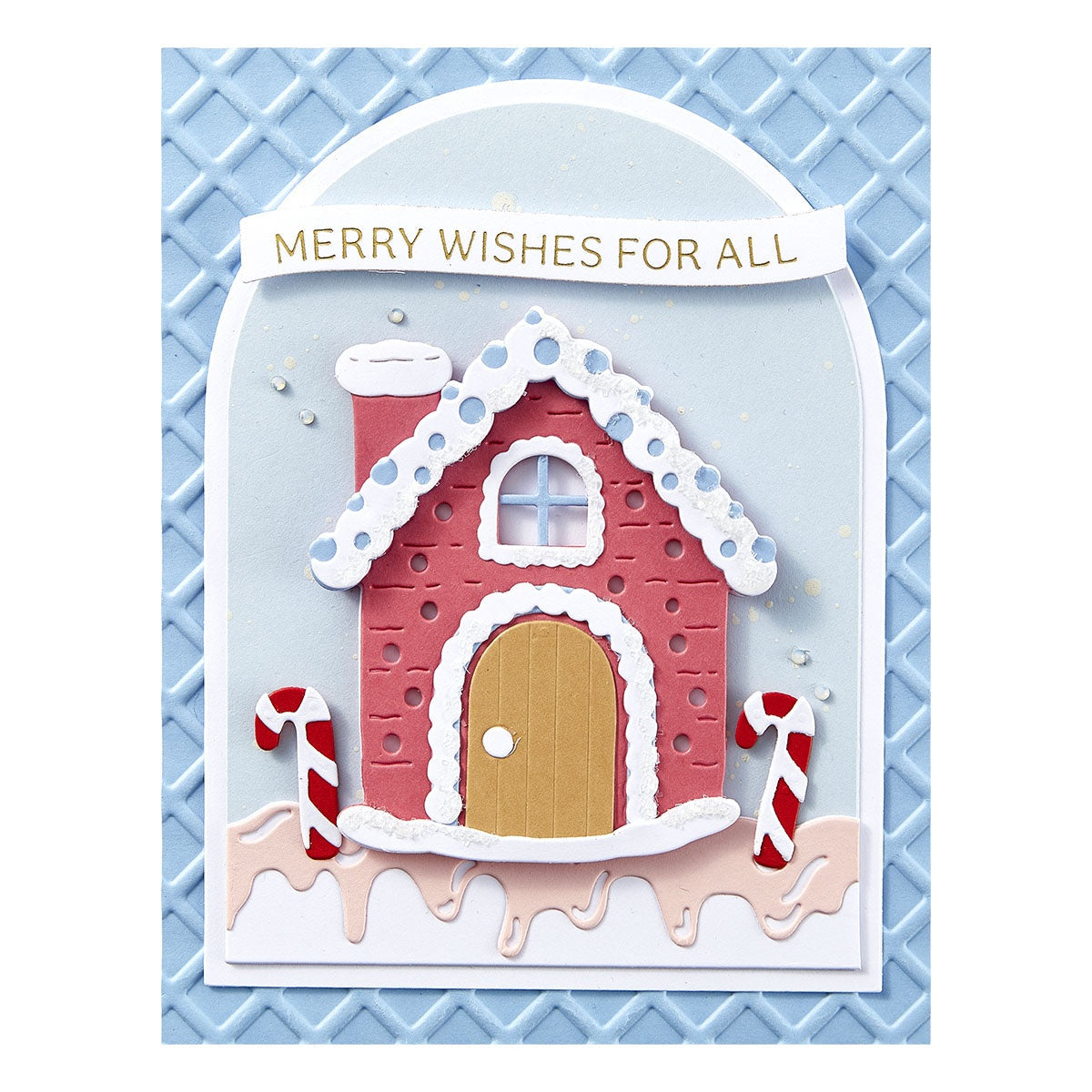 Spellbinders 3D Embossing Folder By Stamperia-Waffle Cone, Candy Christmas