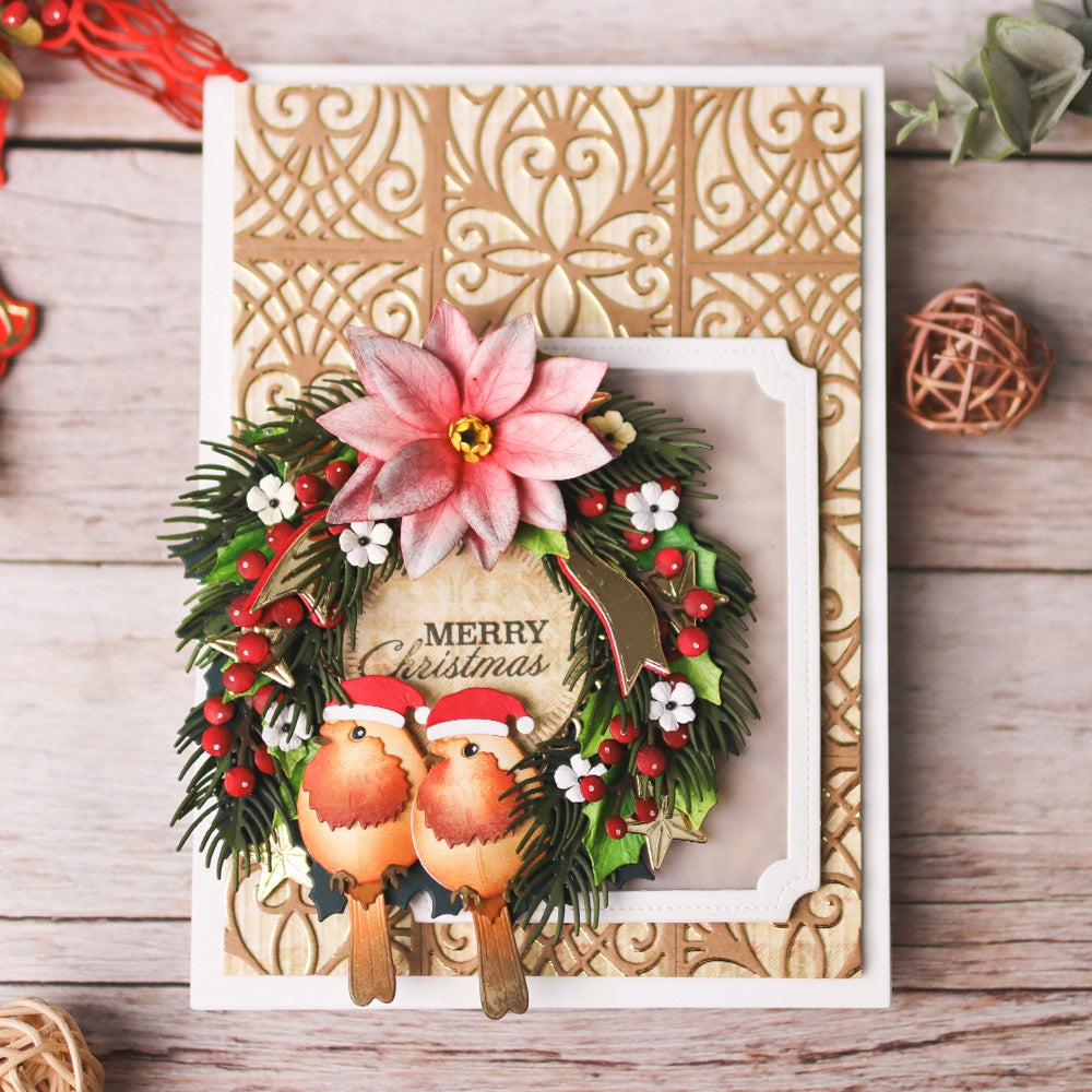 Elizabeth Craft Metal Die-Holiday Wreath