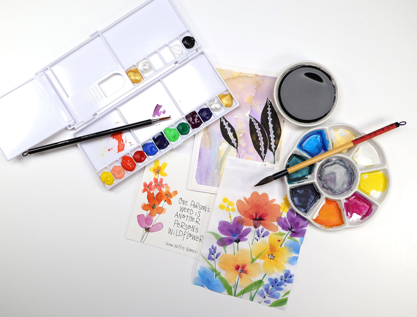 Yasutomo Folding Watercolor Palette-8 1/4" X 3 3/4"