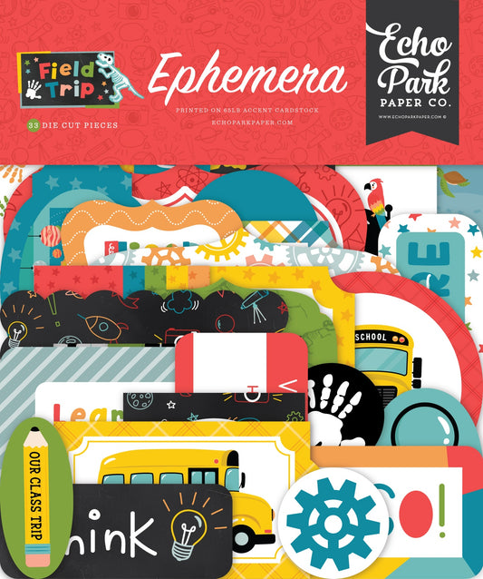 Echo Park Cardstock Ephemera-Field Trip