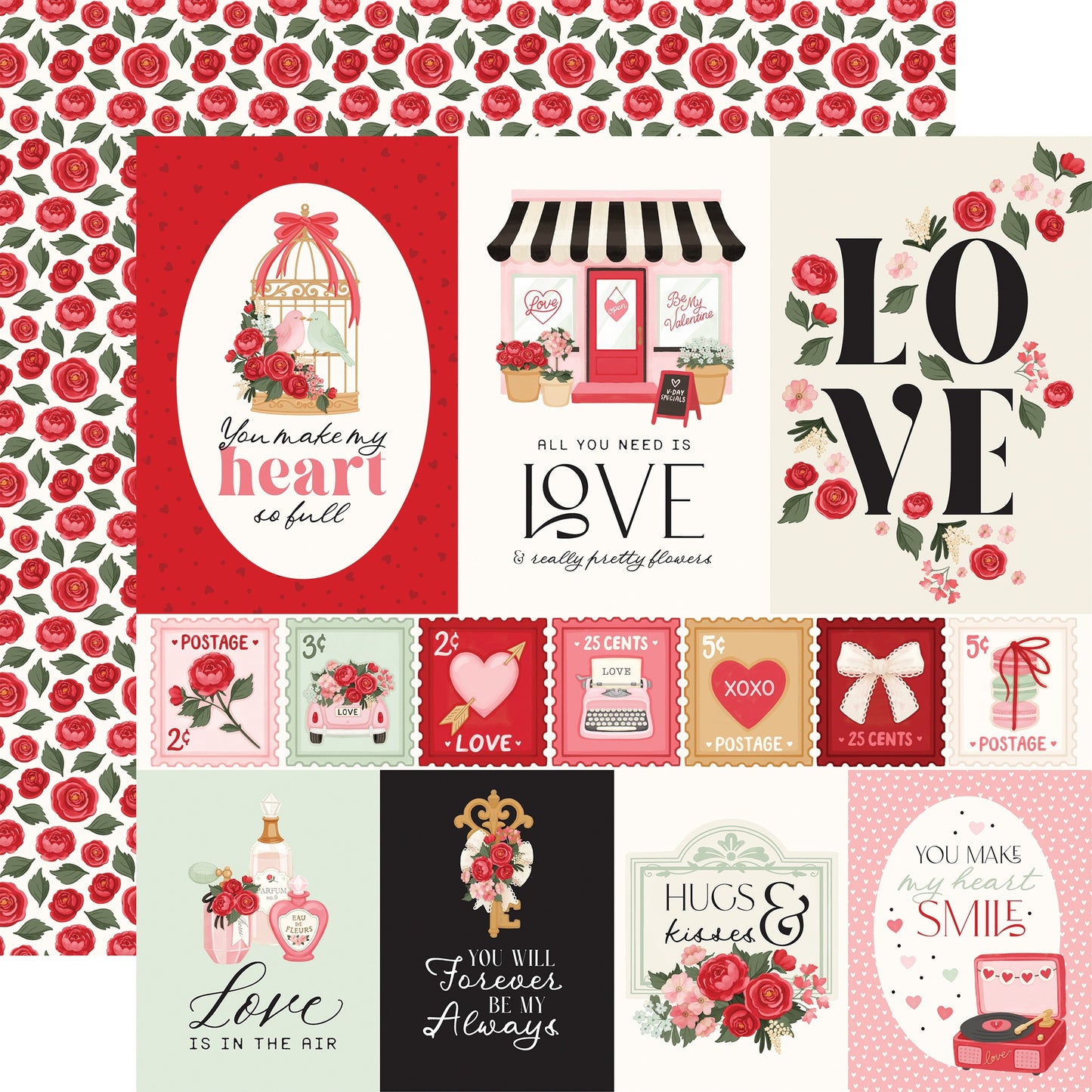 Carta Bella Be Mine Double-Sided Cardstock 12"X12"-Select Style