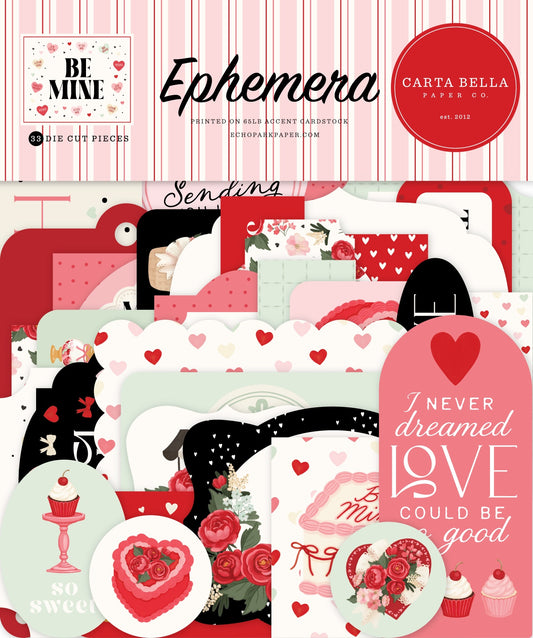Carta Bella Cardstock Ephemera -Be Mine