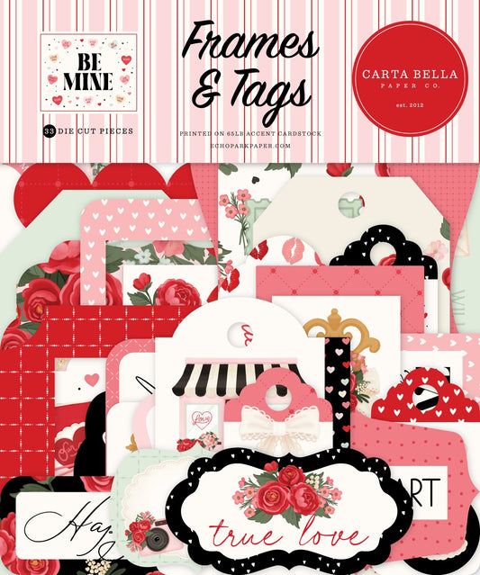 Carta Bella Frames & Tags Ephemera -Be Mine